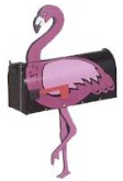Flamingo Novelty Mailbox